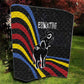 Eswatini Elephant Quilt Swazi Flag Colors and Cosmic Background