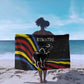 Eswatini Elephant Sarong Swazi Flag Colors and Cosmic Background