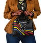 Eswatini Elephant Shoulder Handbag Swazi Flag Colors and Cosmic Background