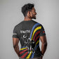 Eswatini Elephant T shirt Swazi Flag Colors and Cosmic Background