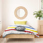 Eswatini Rhino Bedding Set Swazi Map Flag and African Traditional Patterns