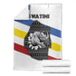 Eswatini Rhino Blanket Swazi Map Flag and African Traditional Patterns