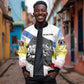 Eswatini Rhino Bomber Jacket Swazi Map Flag and African Traditional Patterns