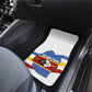 Eswatini Rhino Car Mats Swazi Map Flag and African Traditional Patterns