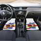 Eswatini Rhino Car Mats Swazi Map Flag and African Traditional Patterns