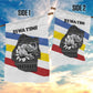 Eswatini Rhino Garden Flag Swazi Map Flag and African Traditional Patterns