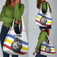 Eswatini Rhino Grocery Bag Swazi Map Flag and African Traditional Patterns
