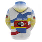 Eswatini Rhino Hoodie Swazi Map Flag and African Traditional Patterns