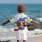 Eswatini Rhino Kid Hawaiian Shirt Swazi Map Flag and African Traditional Patterns