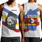 Eswatini Rhino Men Tank Top Swazi Map Flag and African Traditional Patterns