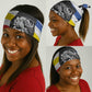 Eswatini Rhino Neck Gaiter Swazi Map Flag and African Traditional Patterns TS04