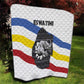 Eswatini Rhino Quilt Swazi Map Flag and African Traditional Patterns