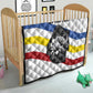 Eswatini Rhino Quilt Swazi Map Flag and African Traditional Patterns
