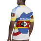 Eswatini Rhino Rugby Jersey Swazi Map Flag and African Traditional Patterns