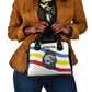 Eswatini Rhino Shoulder Handbag Swazi Map Flag and African Traditional Patterns
