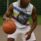 Eswatini Rhino Sleeveless Hoodie Swazi Map Flag and African Traditional Patterns - African Pride