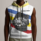 Eswatini Rhino Sleeveless Zip Hoodie Swazi Map Flag and African Traditional Patterns - African Pride