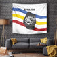 Eswatini Rhino Tapestry Swazi Map Flag and African Traditional Patterns