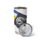 Eswatini Rhino Tumbler Cup Swazi Map Flag and African Traditional Patterns