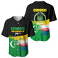 Comoros Independence Day Baseball Jersey Comorian Flag Brush Stroke National Pride Graphic