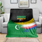 Comoros Independence Day Blanket Comorian Flag Brush Stroke National Pride Graphic