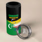 Comoros Independence Day 4 in 1 Can Cooler Tumbler Comorian Flag Brush Stroke National Pride Graphic