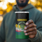 Comoros Independence Day 4 in 1 Can Cooler Tumbler Comorian Flag Brush Stroke National Pride Graphic