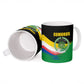 Comoros Independence Day Ceramic Mug Comorian Flag Brush Stroke National Pride Graphic