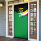 Comoros Independence Day Door Cover Comorian Flag Brush Stroke National Pride Graphic