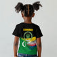 Comoros Independence Day Kid T shirt Comorian Flag Brush Stroke National Pride Graphic