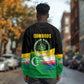 Comoros Independence Day Long Sleeve Shirt Comorian Flag Brush Stroke National Pride Graphic