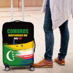 Comoros Independence Day Luggage Cover Comorian Flag Brush Stroke National Pride Graphic