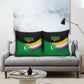 Comoros Independence Day Pillow Cover Comorian Flag Brush Stroke National Pride Graphic
