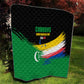 Comoros Independence Day Quilt Comorian Flag Brush Stroke National Pride Graphic