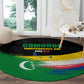 Comoros Independence Day Round Carpet Comorian Flag Brush Stroke National Pride Graphic