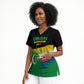 Comoros Independence Day Scrub Top Comorian Flag Brush Stroke National Pride Graphic