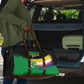 Comoros Independence Day Travel Bag Comorian Flag Brush Stroke National Pride Graphic