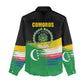 Comoros Independence Day Women Casual Shirt Comorian Flag Brush Stroke National Pride Graphic
