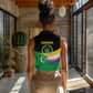 Comoros Independence Day Women Sleeveless Polo Shirt Comorian Flag Brush Stroke National Pride Graphic