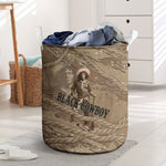 Black Cowboy Nat Love Laundry Basket Vintage Western Portrait Lasso