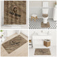 Black Cowboy Nat Love Bathroom Set Vintage Western Portrait Lasso