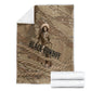 Black Cowboy Nat Love Blanket Vintage Western Portrait Lasso