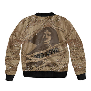 Black Cowboy Nat Love Bomber Jacket Vintage Western Portrait Lasso