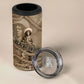 Black Cowboy Nat Love 4 in 1 Can Cooler Tumbler Vintage Western Portrait Lasso