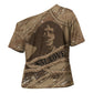 Black Cowboy Nat Love Cross Shoulder Shirt Vintage Western Portrait Lasso