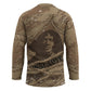 Black Cowboy Nat Love Hockey Jersey Vintage Western Portrait Lasso