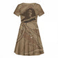 Black Cowboy Nat Love Kid Short Sleeve Dress Vintage Western Portrait Lasso