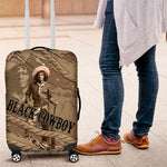 Black Cowboy Nat Love Luggage Cover Vintage Western Portrait Lasso