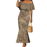 Black Cowboy Nat Love Mermaid Dress Vintage Western Portrait Lasso