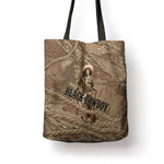 Black Cowboy Nat Love Tote Bag Vintage Western Portrait Lasso